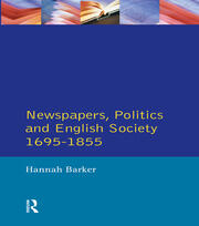 Newspapers and English Society 1695-1855 book cover