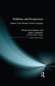 Problems and Perspectives: Studies in the Modern French Language book cover