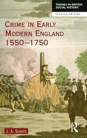 Crime in Early Modern England 1550-1750 book cover