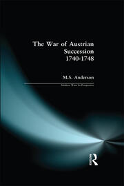 The War of Austrian Succession 1740-1748 book cover