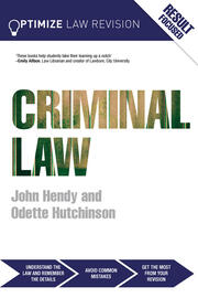 Optimize Criminal Law book cover