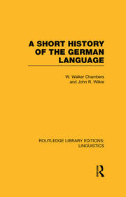 A Short History of the German Language (RLE Linguistics E: Indo-European Linguistics) book cover
