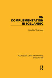 On Complementation in Icelandic book cover