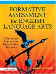 Formative Assessment for English Language Arts: A Guide for Middle and High School Teachers book cover