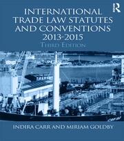 International Trade Law Statutes and Conventions 2013-2015 book cover
