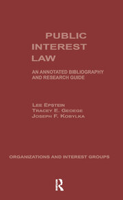 Public Interest Law: An Annotated Bibliography & Research Guide book cover