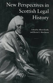 New Perspectives in Scottish Legal History: New Per Scot Legal His book cover