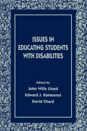 Issues in Educating Students With Disabilities book cover