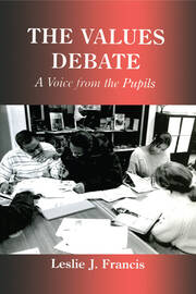 The Values Debate: A Voice from the Pupils book cover