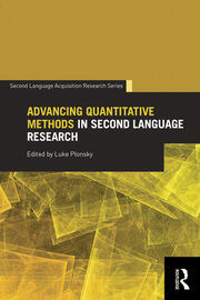 Advancing Quantitative Methods in Second Language Research book cover