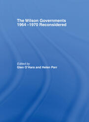 The Wilson Governments 1964-1970 Reconsidered book cover