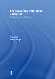The University and Public Education: The Contribution of Oxford book cover