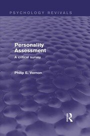 Personality Assessment: A Critical Survey book cover