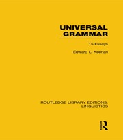 Universal Grammar book cover