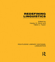 Redefining Linguistics book cover
