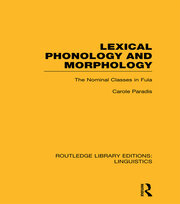 Lexical Phonology and Morphology book cover