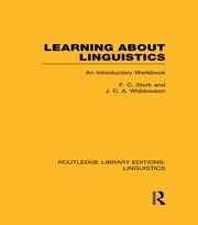 Learning about Linguistics book cover