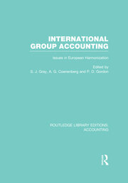 International Group Accounting (RLE Accounting): Issues in European Harmonization book cover