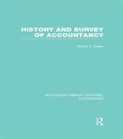History and Survey of Accountancy (RLE Accounting) book cover