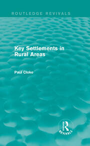 Key Settlements in Rural Areas (Routledge Revivals) book cover