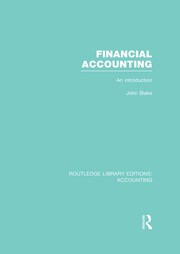 Financial Accounting  (RLE Accounting): An Introduction book cover