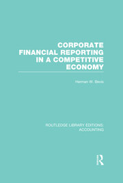 Corporate Financial Reporting in a Competitive Economy (RLE Accounting) book cover