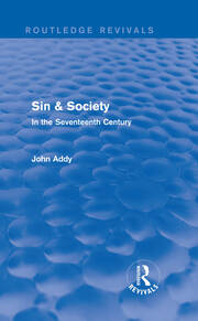 Sin & Society (Routledge Revivals): In the Seventeenth Century book cover