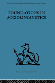 Foundations in Sociolinguistics: An ethnographic approach book cover