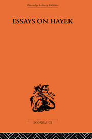 Essays on Hayek book cover