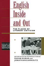 English Inside and Out: The Places of Literary Criticism book cover