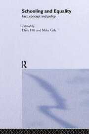 Schooling and Equality: Fact, Concept and Policy book cover