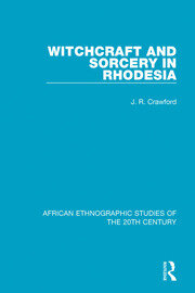 Witchcraft and Sorcery in Rhodesia book cover