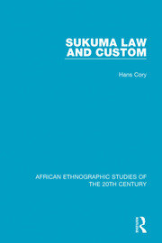Sukuma Law and Custom book cover