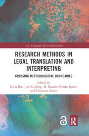 Research Methods in Legal Translation and Interpreting: Crossing Methodological Boundaries book cover