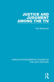 Justice and Judgment Among the Tiv book cover