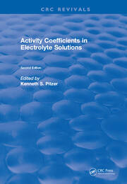Activity Coefficients in Electrolyte Solutions book cover