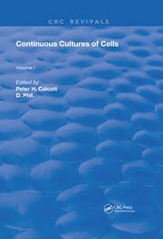 Continuous Cultures Of Cells: Volume I book cover