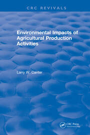 Environmental Impact of Agricultural Production Activities book cover