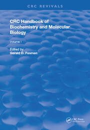 Handbook of Biochemistry: Section D Physical Chemical Data, Volume I book cover