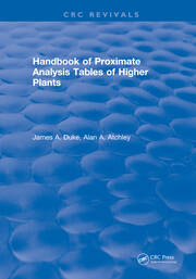Handbook of Proximate Analysis Tables of Higher Plants book cover