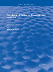Handbook of Tables for Probability and Statistics book cover