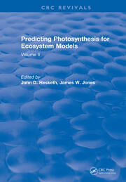 Predicting Photosynthesis For Ecosystem Models: Volume II book cover