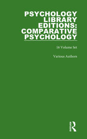 Psychology Library Editions: Comparative Psychology book cover