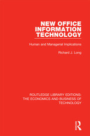 New Office Information Technology: Human and Managerial Implications book cover