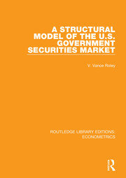 A Structural Model of the U.S. Government Securities Market book cover