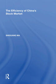 The Efficiency of China's Stock Market book cover
