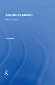 Philosophy and Literature: A Book of Essays book cover