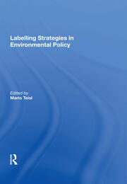 Labelling Strategies in Environmental Policy book cover