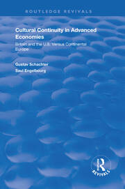 Cultural Continuity in Advanced Economies: Britain and the U.S. Versus Continental Europe book cover