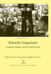 Edoardo Sanguineti: Literature, Ideology and the Avant-garde book cover